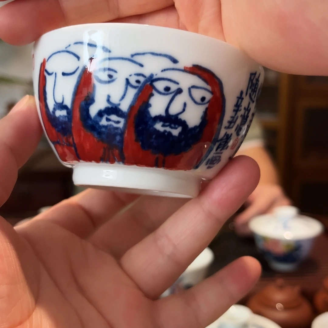 蕙***子茶壶紫砂一尘老师青花作品