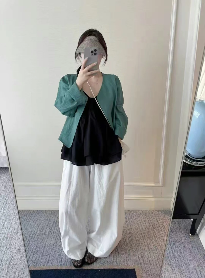 【橘子小姐】麻料防晒外套