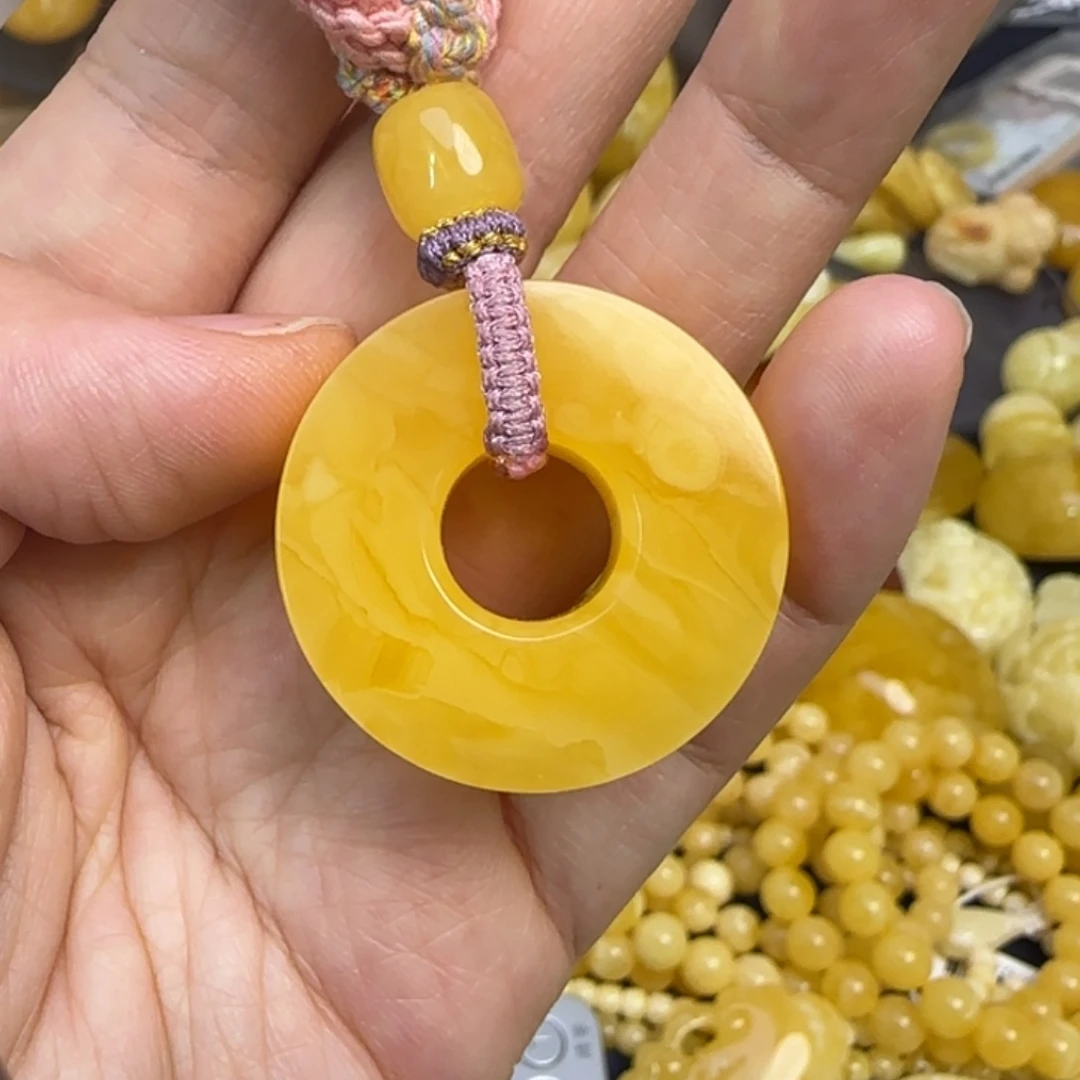 未镶嵌颈饰蜜蜡天然蜜蜡