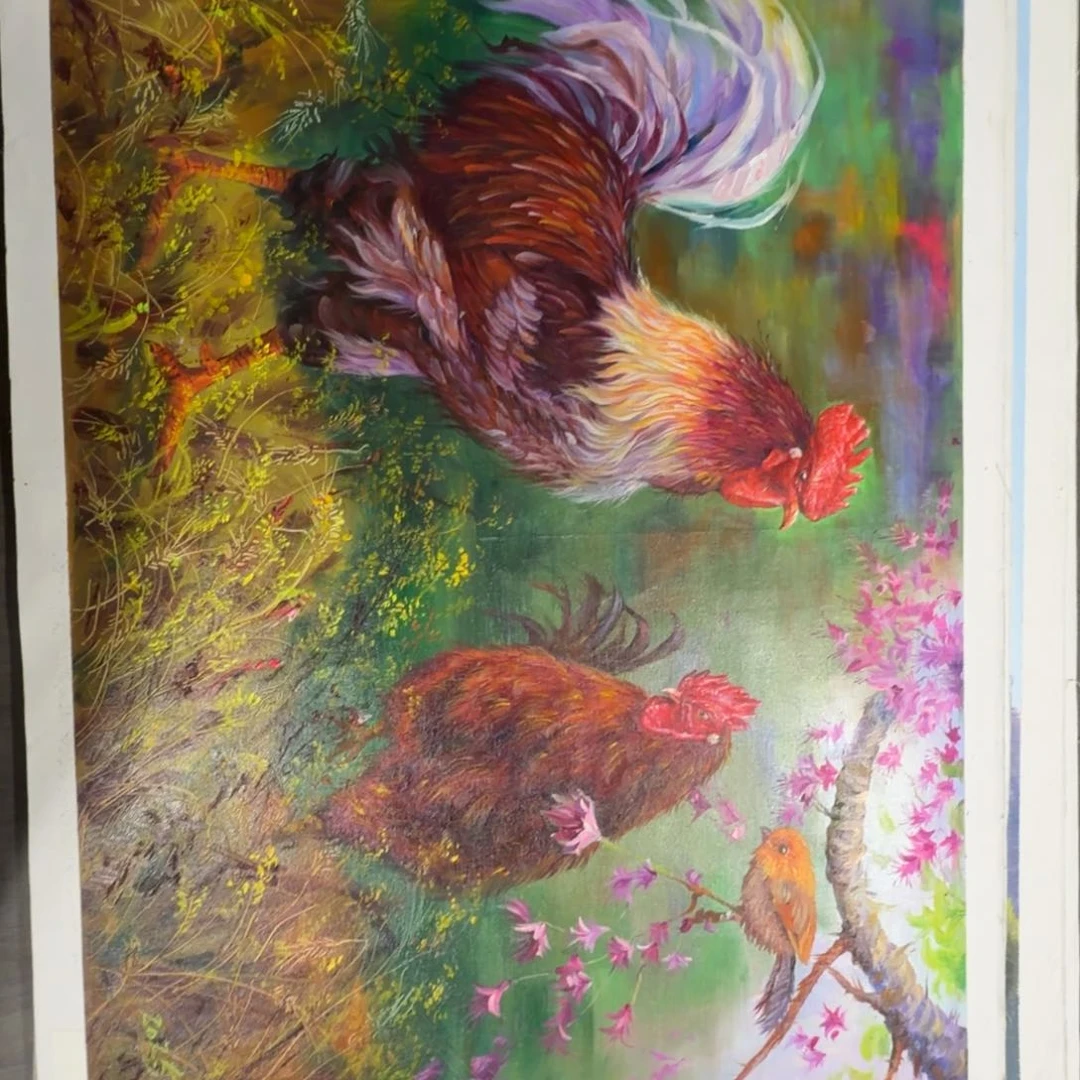 油画加油加油努力加油努力