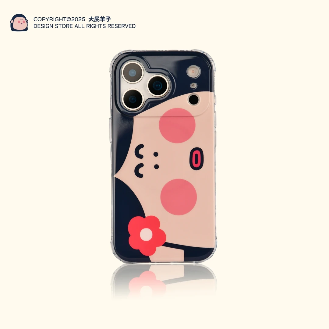 大屁羊子 大脸限定系列适用iPhone17ProMax16Pro1514磁吸手机壳