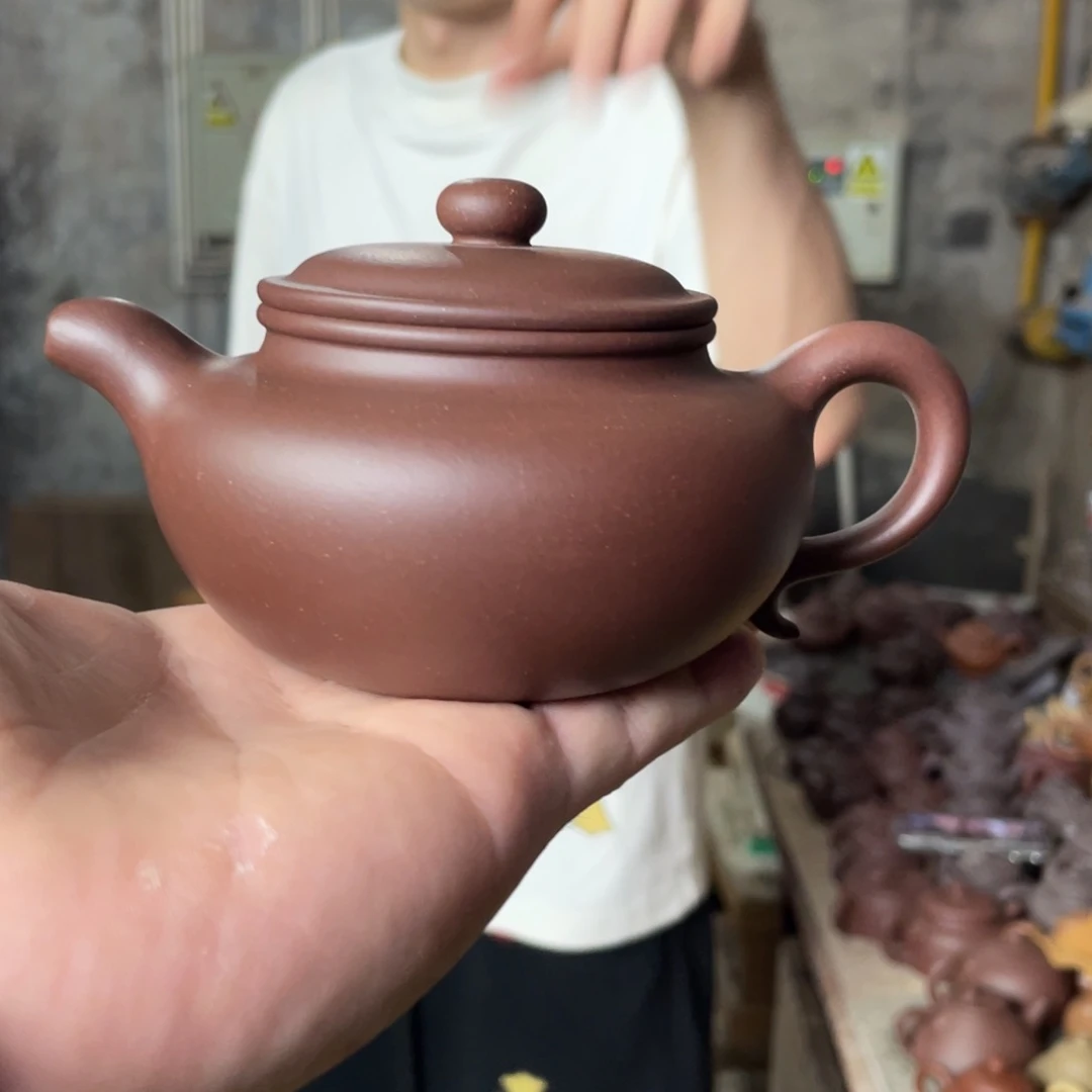 茶壶紫砂LY。仿古。一厂老紫泥。 180CC