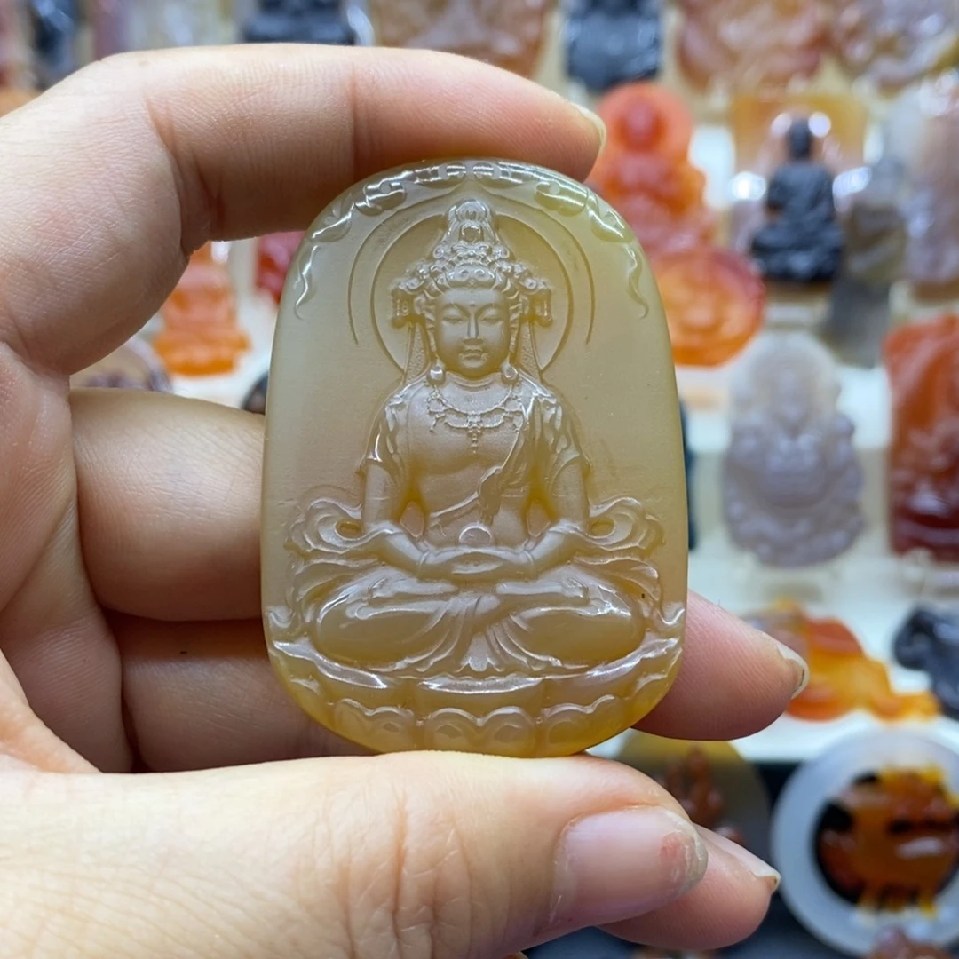 玛瑙/玉髓吊坠(赠链)未镶嵌吊坠