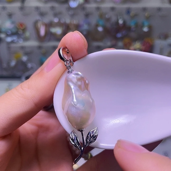 合金颈饰淡水珍珠59
