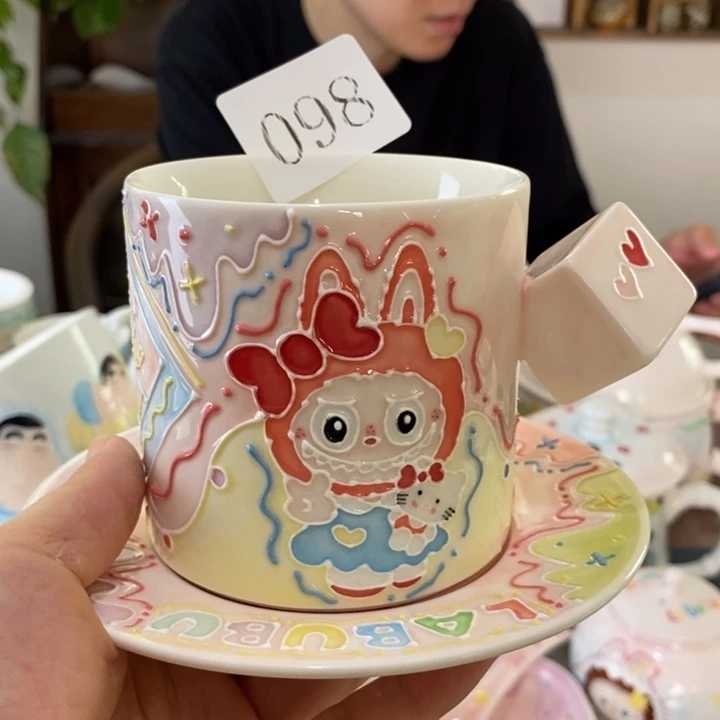 瓷片景德镇釉下彩手绘
