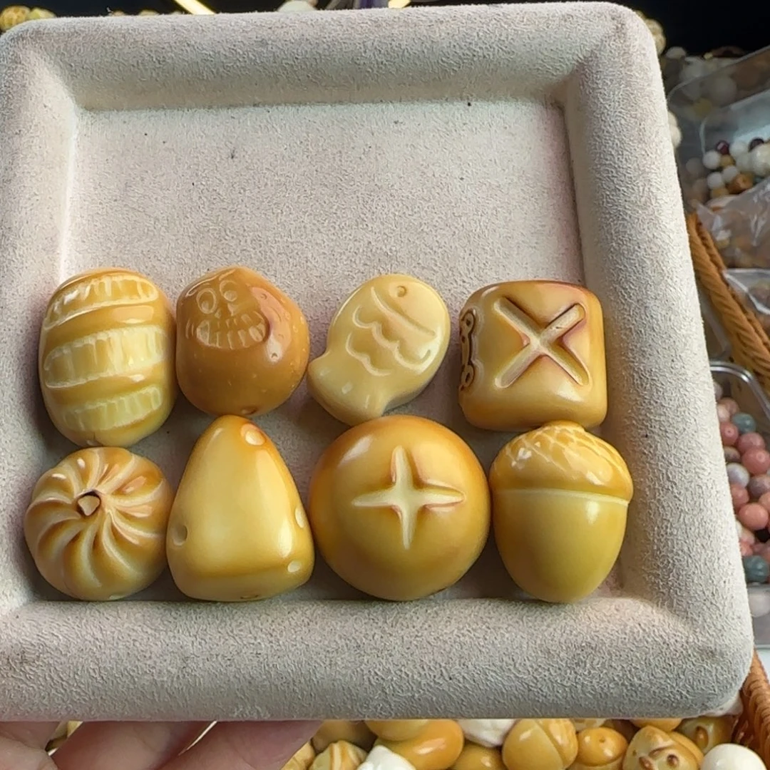吊坠菩提根/象牙果微瑕牙果大尺寸衣食无忧8颗