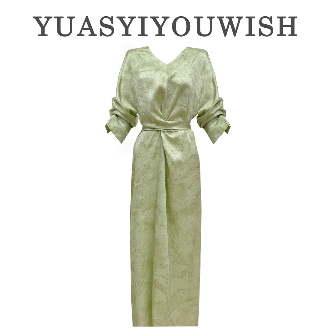 [X Y]|“西风翠”设计师版型禅意素雅显瘦连衣裙