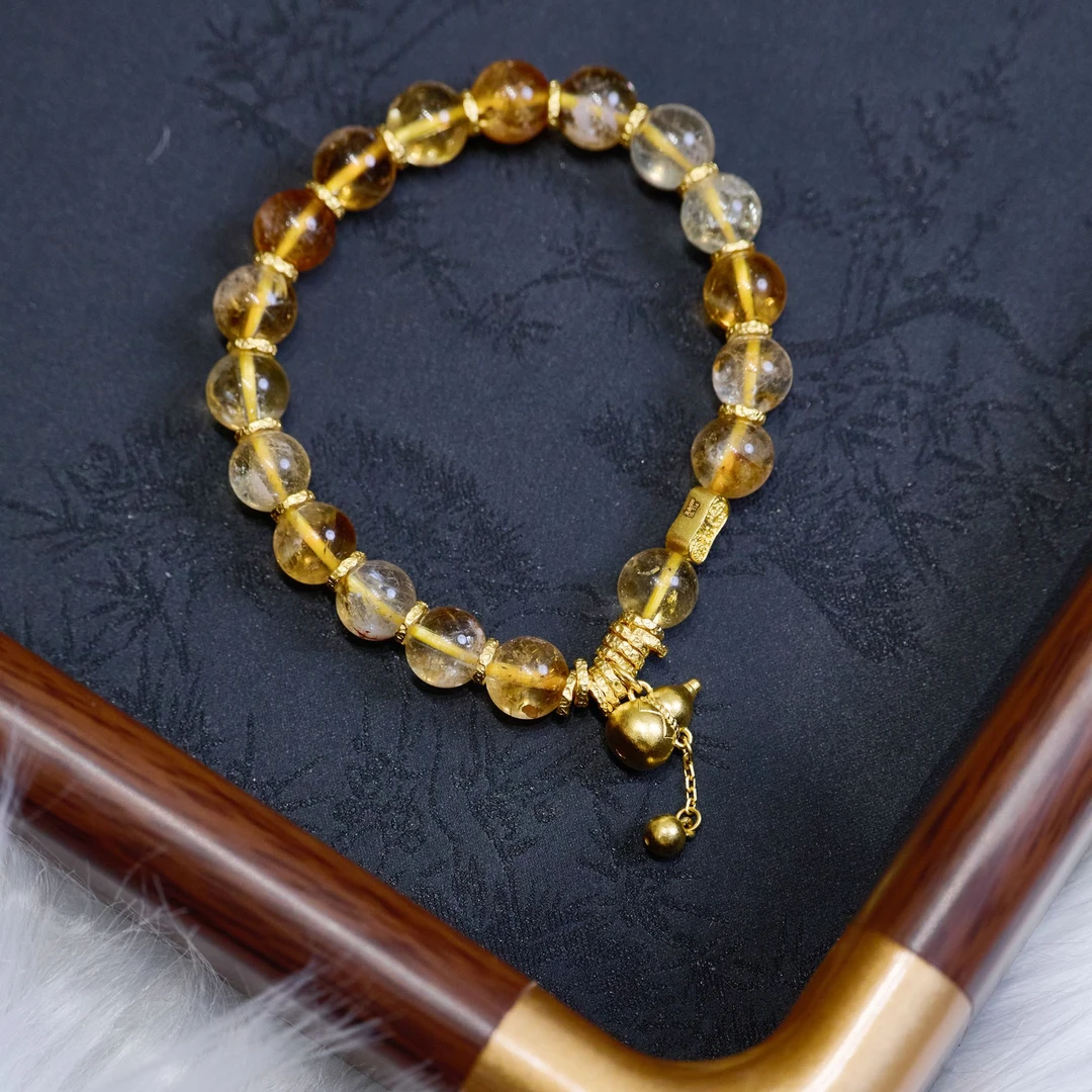 【贞爱福圣诞年终狂欢购】黄金足金999爆品【招财纳福牌葫芦】手链