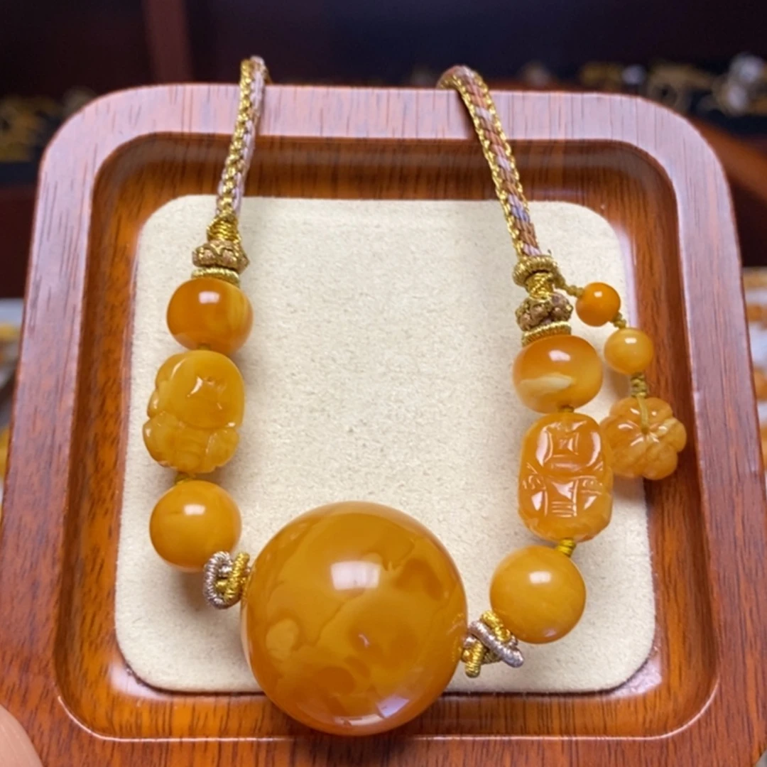 【闪购商品】蜜蜡颈饰未镶嵌项链