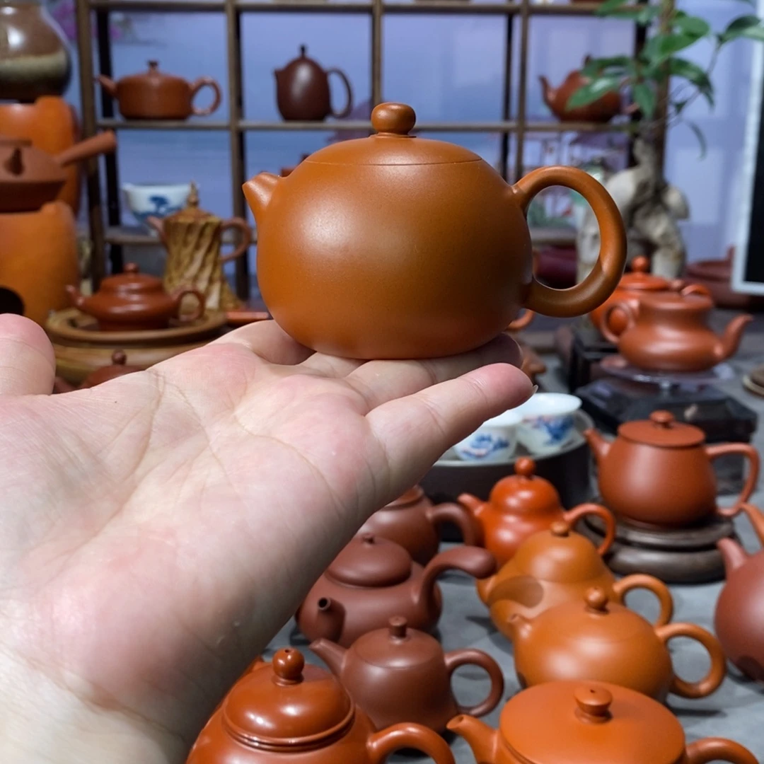 紫砂茶壶陈伟庆鸡蛋黄西施壶110c