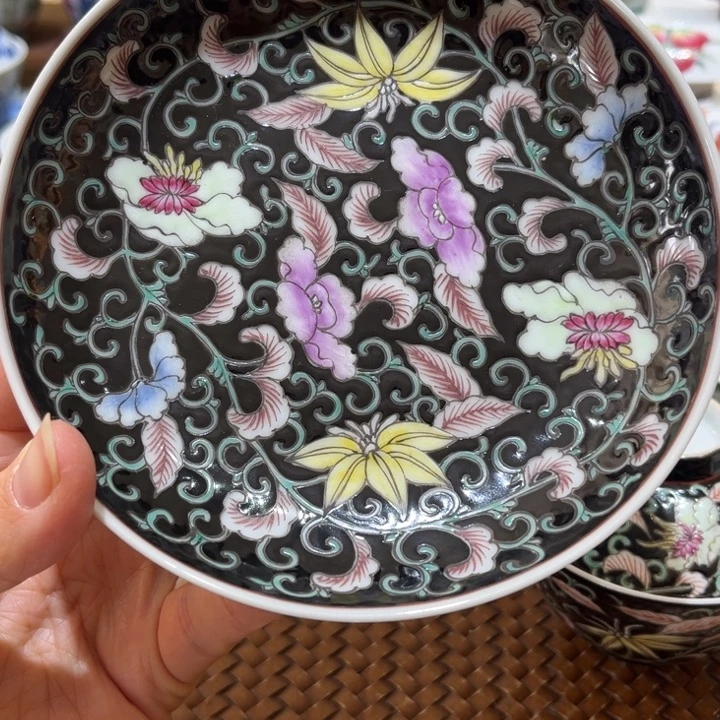 手绘茶杯盖碗陶瓷