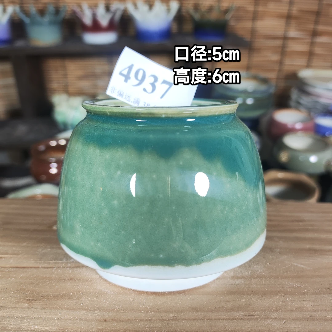 手工创意多肉花盆摆件迷你多肉花盆景德镇纯手工制做