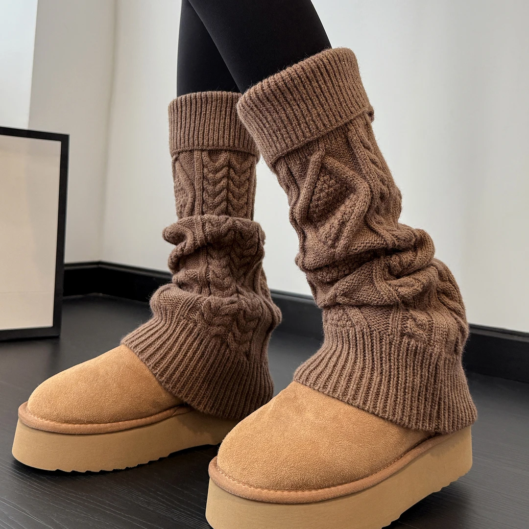 袜子女2025新款爆款秋冬加厚袜套堆堆腿袜显瘦修饰腿型羊毛小腿袜