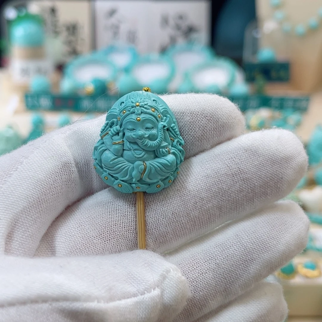 绿松石珠宝奇石未镶嵌