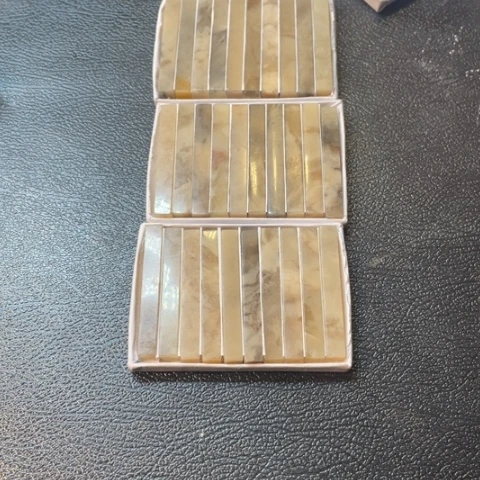 伊犁石印石清**堂0.6*5.0素章三十枚