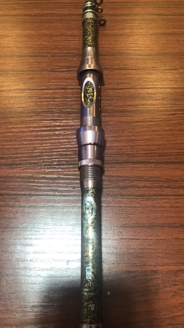 超硬便携超短节甩杆迷你钓鱼竿抛竿远投矶竿（导环脱落粘一下）
