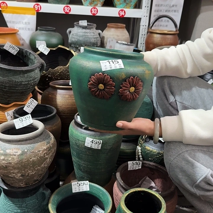 金绿坛子115高度20口径15