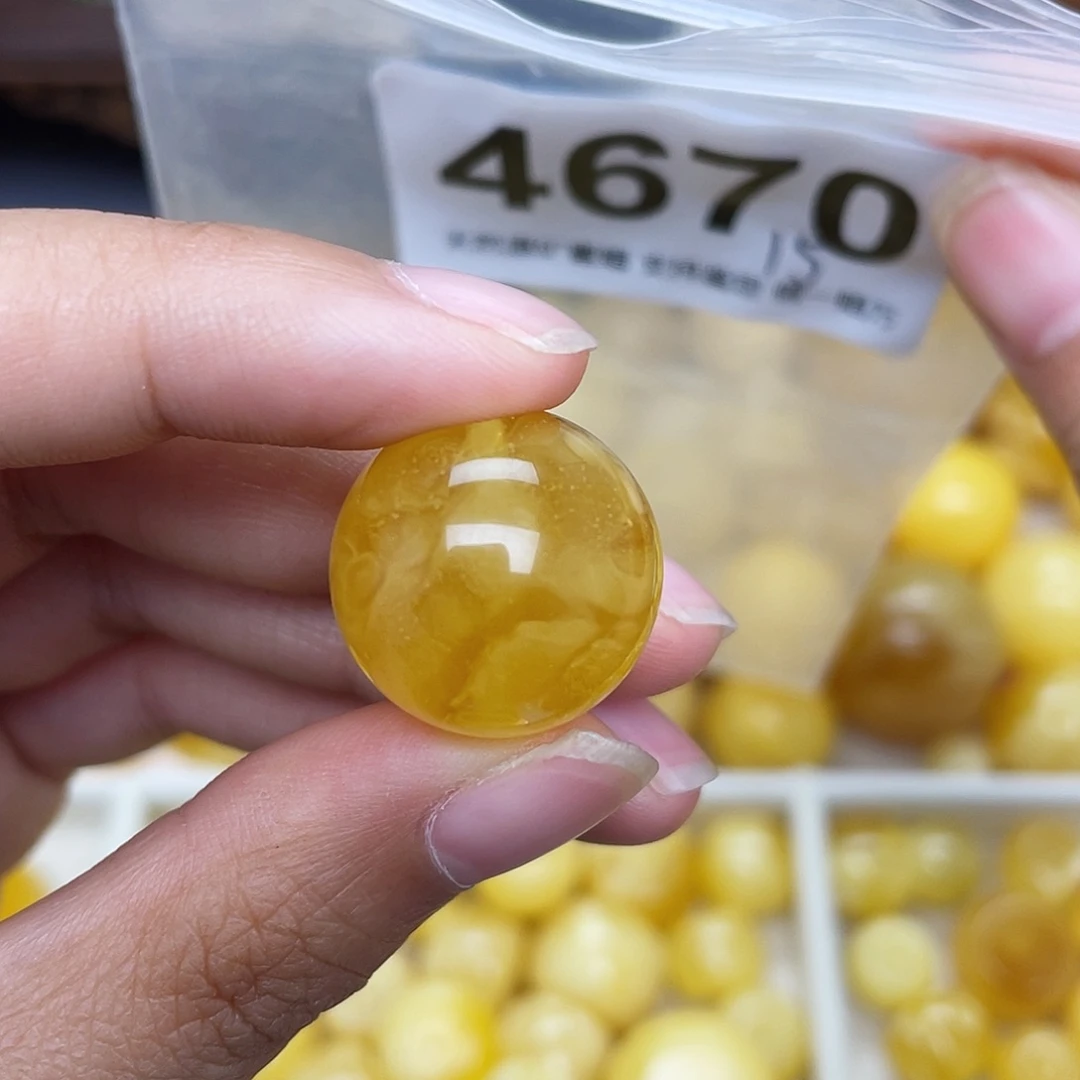 蜜蜡未镶嵌珠宝奇石粉19
