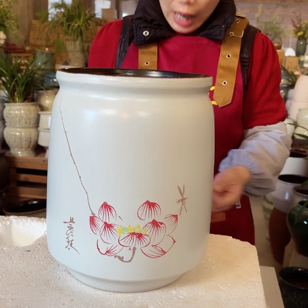 紫砂花盆高度28口径20