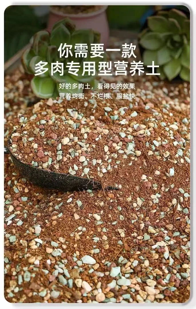 【50%颗粒+50%泥炭多肉专用土】蓬松不板结5斤（土不参与满赠活动）
