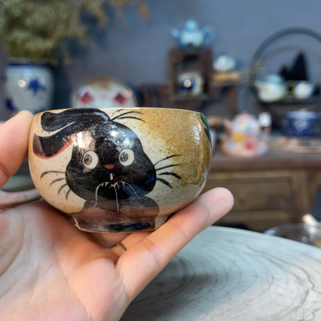 杯长*樂素浅陶瓷手工手绘