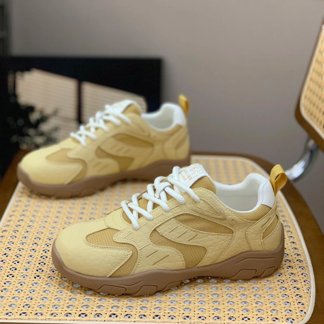 舒适时尚炸街休闲鞋女2025夏季新款百搭厚底单网透气显脚小运动鞋