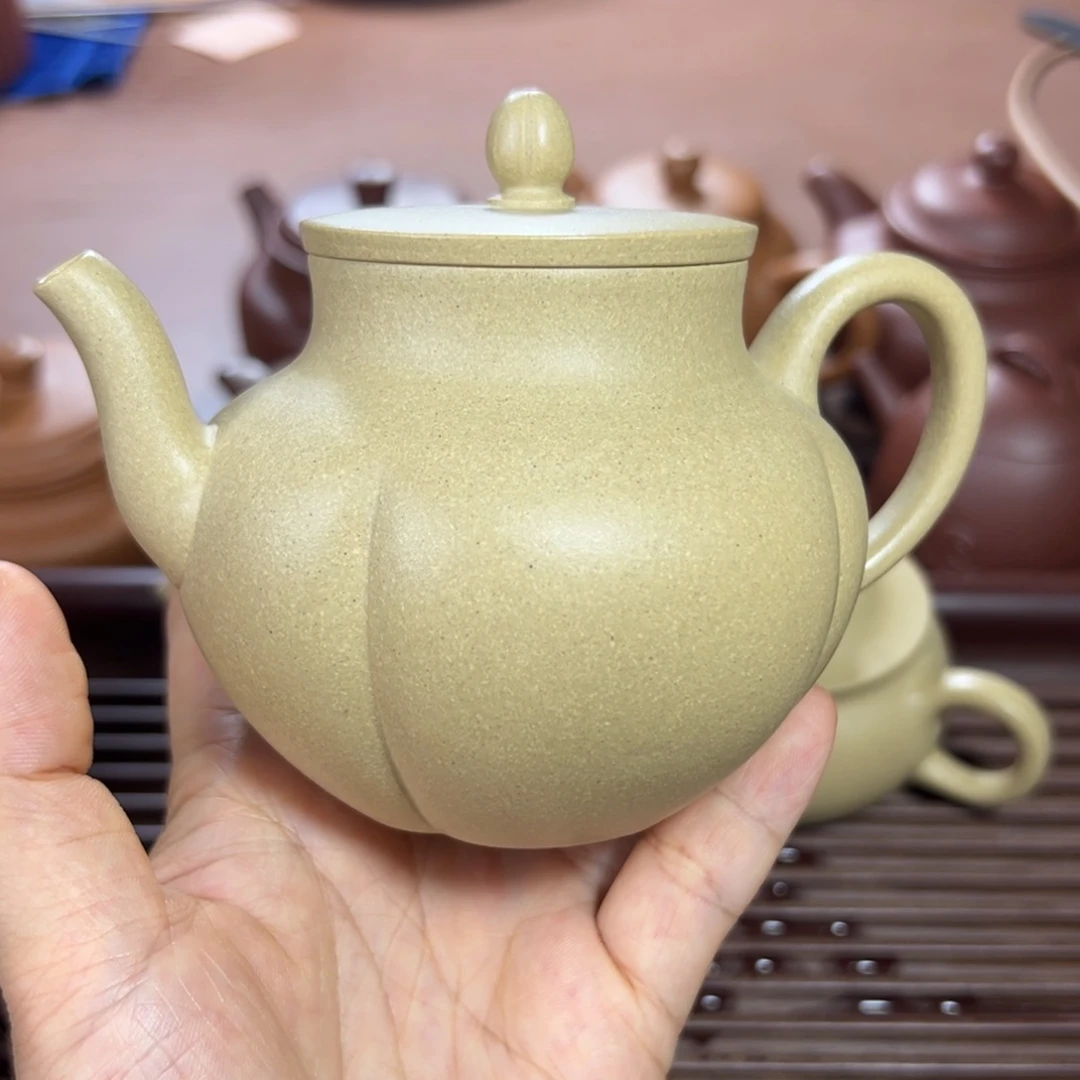 本山绿泥茶壶玉露壶 260cc