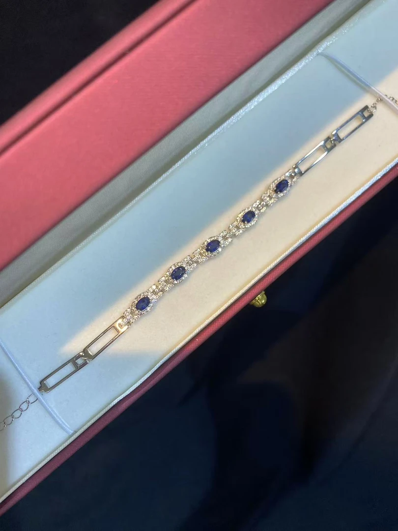 天然蓝宝石手链 ZAYNE SAMELE·堕天使 S925纯银