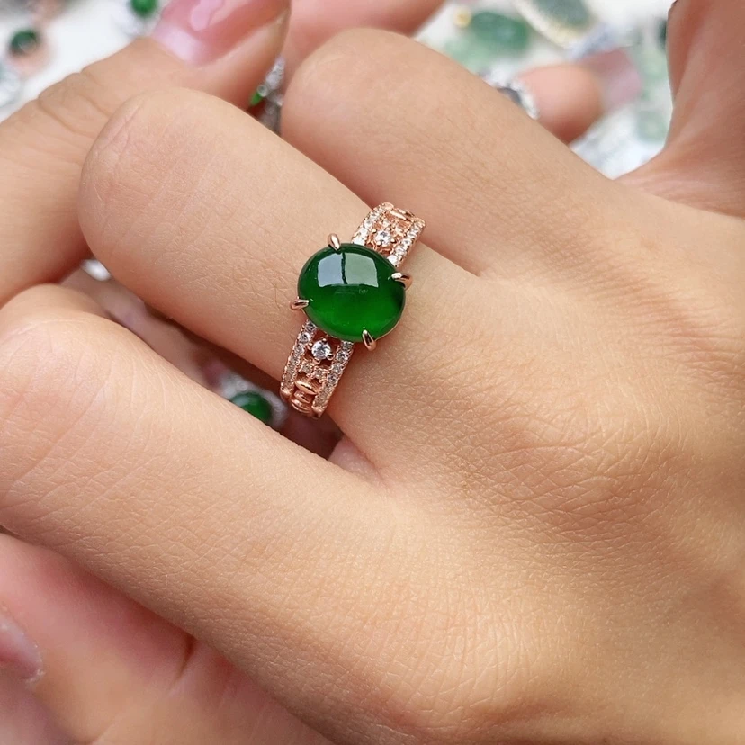 【闪购商品】翡翠戒指未镶嵌天然翡翠戒指