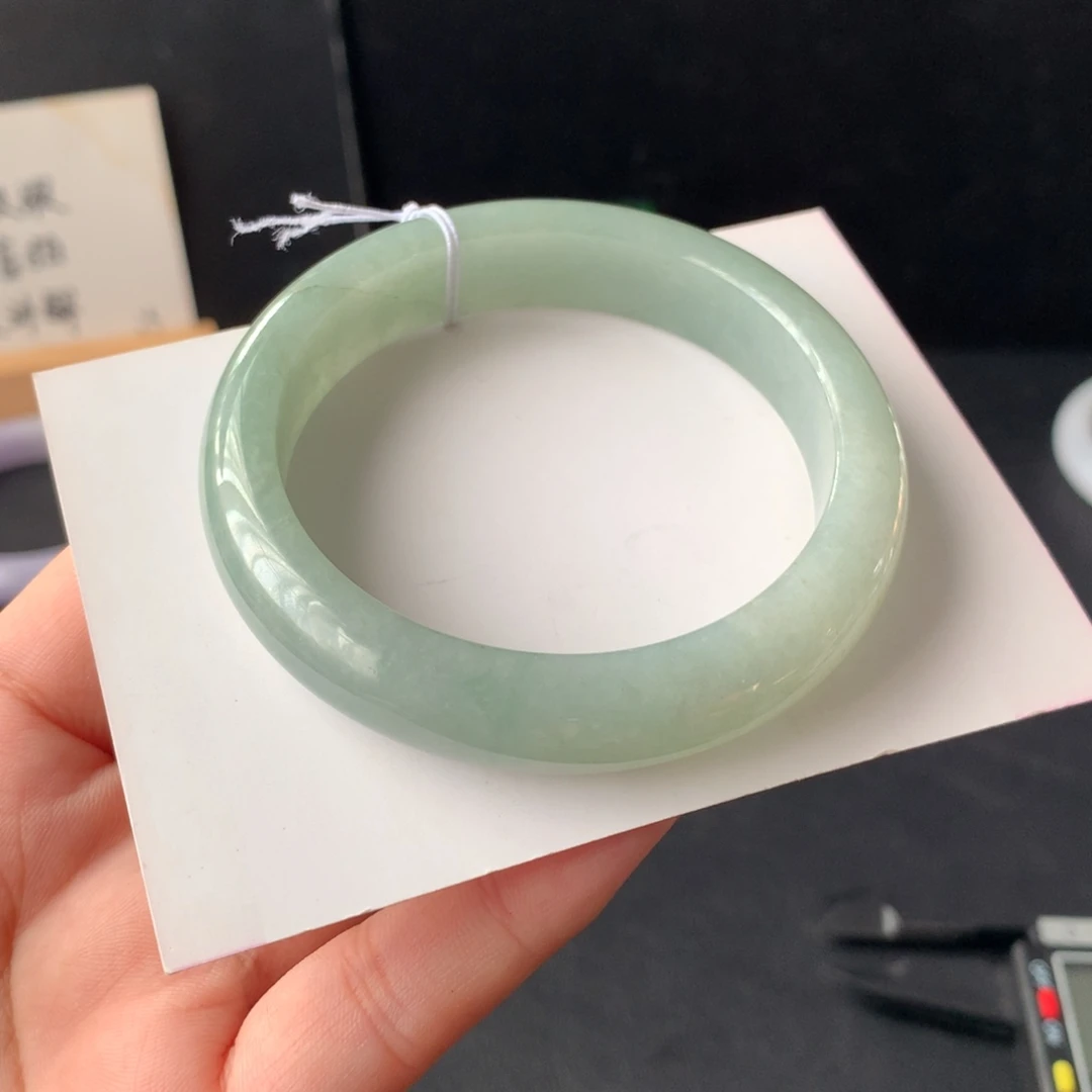 翡翠未镶嵌手镯33号53.7-12.5-8