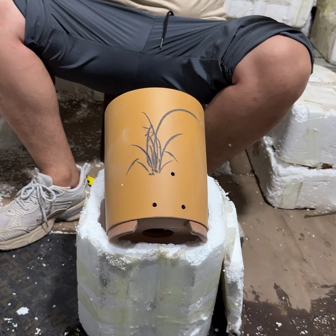 紫砂花盆瑕疵和瑕疵