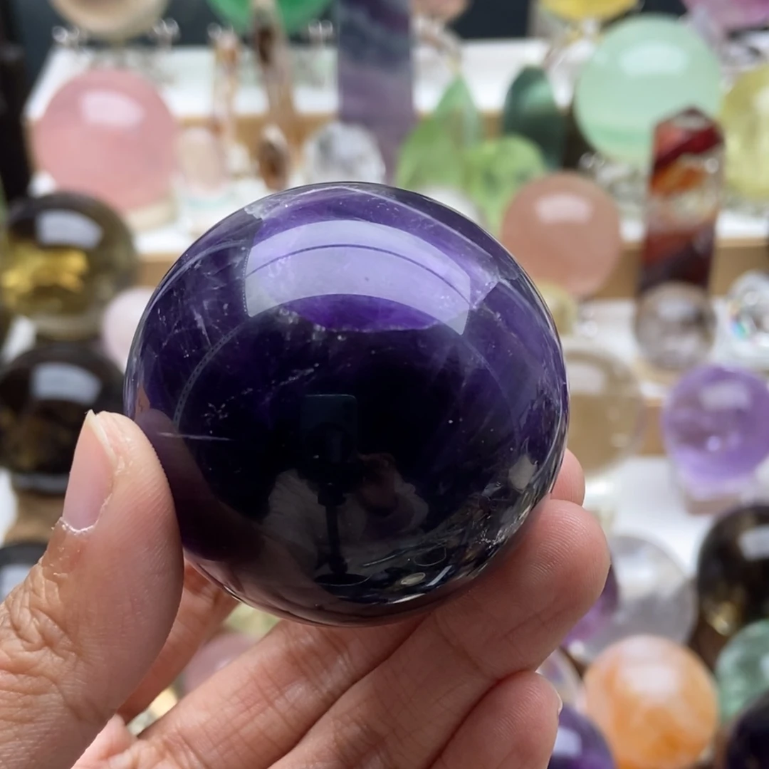 紫晶摆件未镶嵌深**深水晶