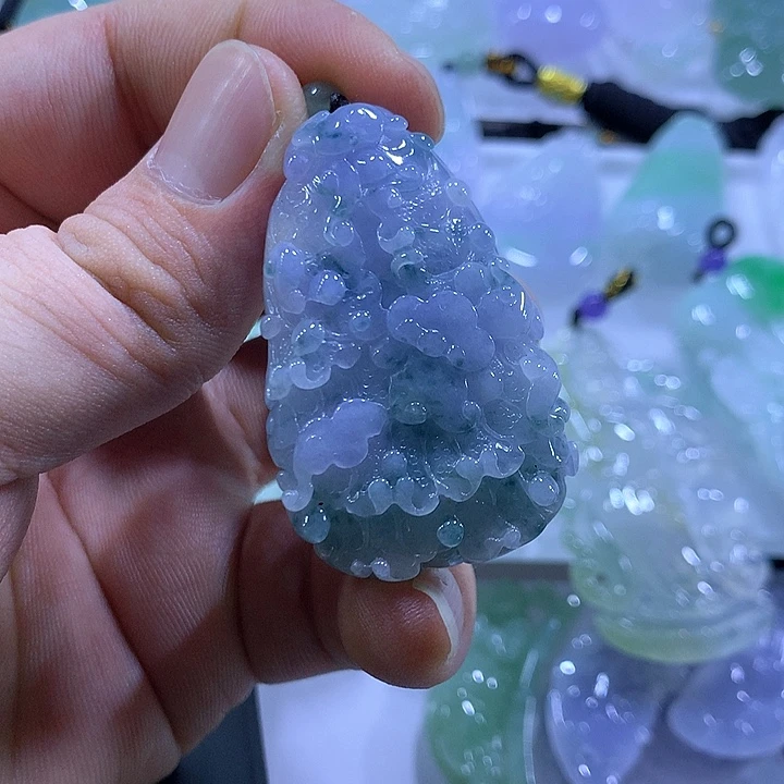 颈饰未镶嵌翡翠天然翡翠A货吊坠