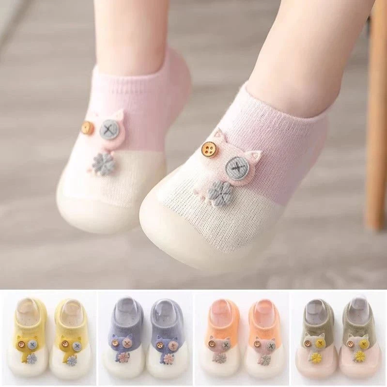 宝宝学步鞋软底春秋季婴儿鞋0一3岁小童防滑防掉男女室内地板鞋袜