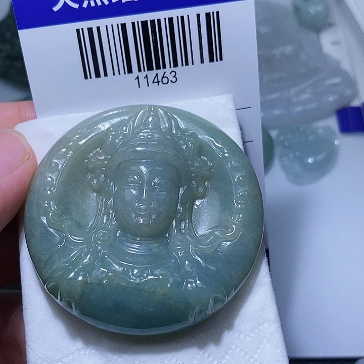 翡翠未镶嵌颈饰天光墟翡翠市场现金代购