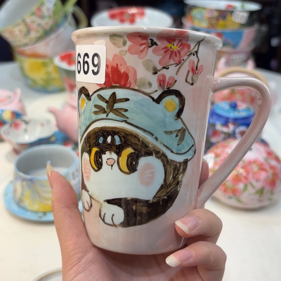 景德镇手绘高温釉下彩陶瓷茶具