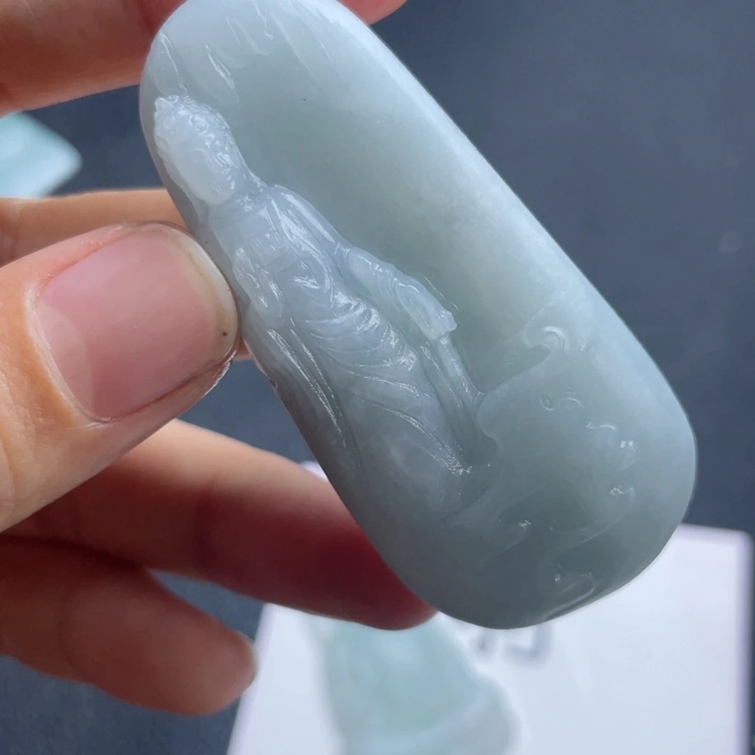 定制翡翠未镶嵌翡翠吊坠