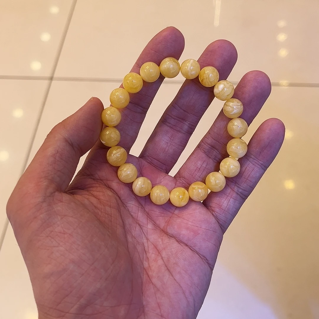 蜜蜡未镶嵌手串圆珠手串10mm