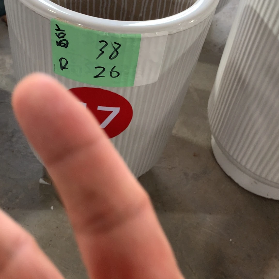 微瑕高温陶瓷花盆
