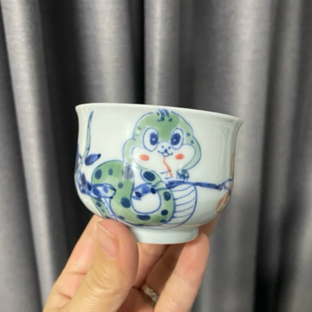 阅贤斋气窑蛇炉式杯 微瑕