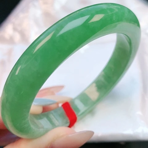 未镶嵌手镯翡翠53圈口250004