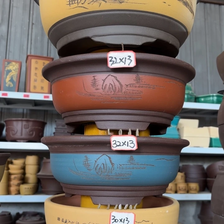 紫砂花盆              100-4