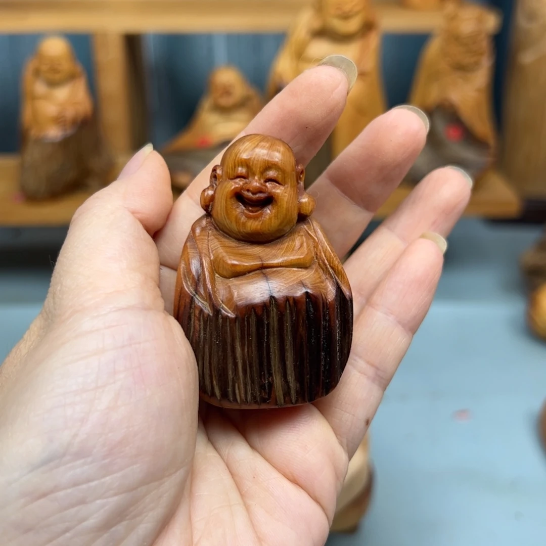 古***月柏木崖柏木摆件手把件