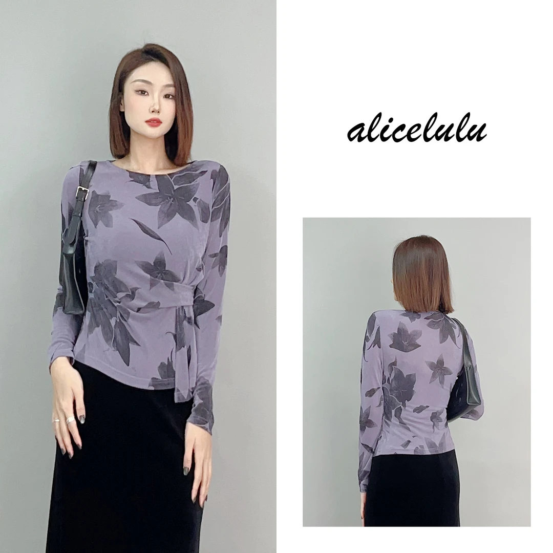 6 ALICE “飞花令”衬衫 优雅捏褶 时髦显瘦 S2141782E