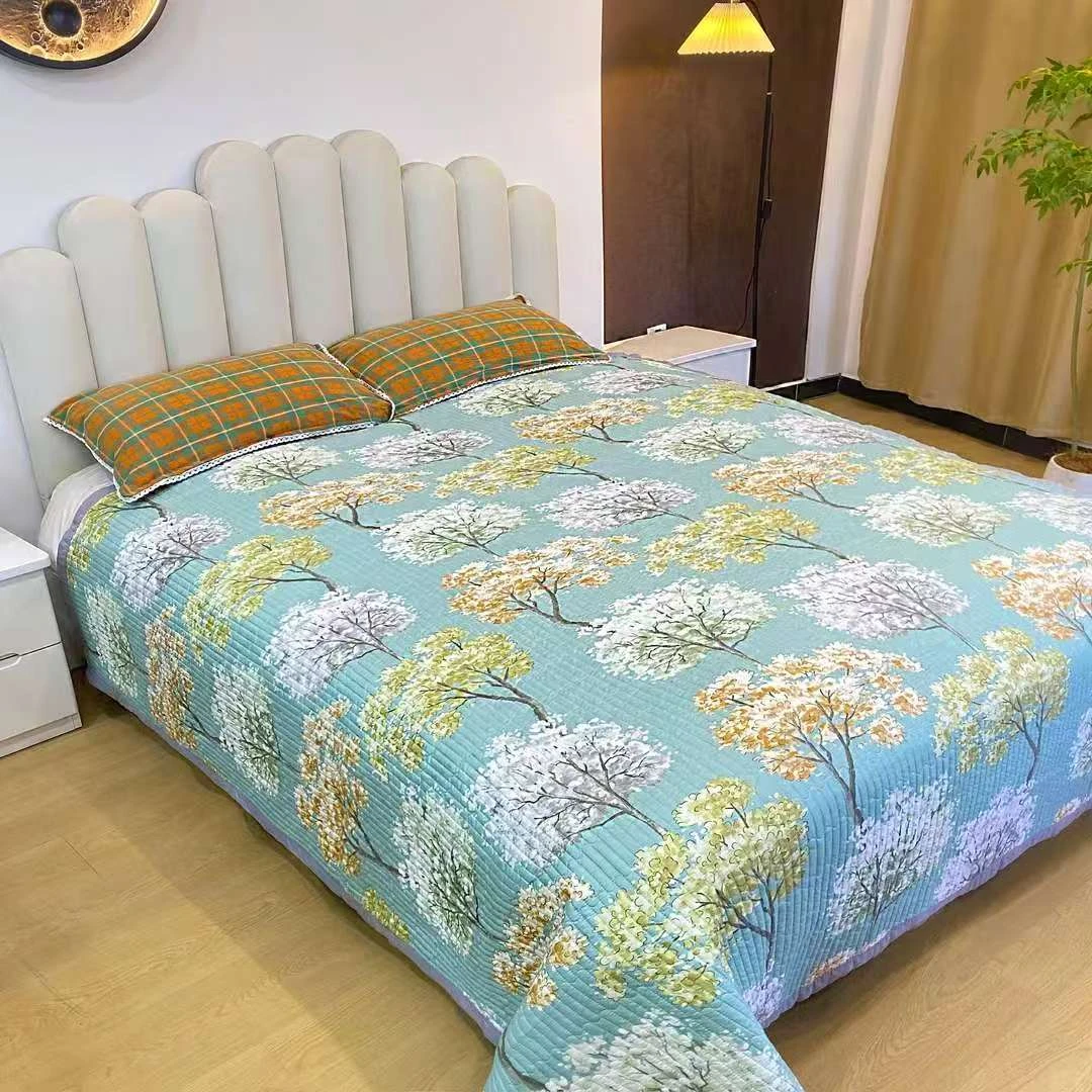 小树林200*230双人加大水洗棉四季毯加厚大床家纺床上用品