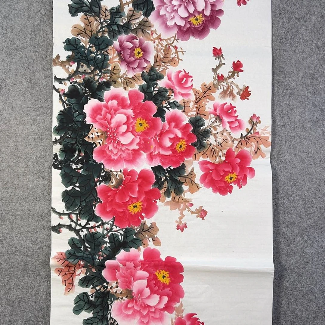 国画635 花鸟在此处飞翔也不太