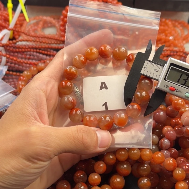 南红玛瑙未镶嵌多样性发货默认微瑕称重12mm