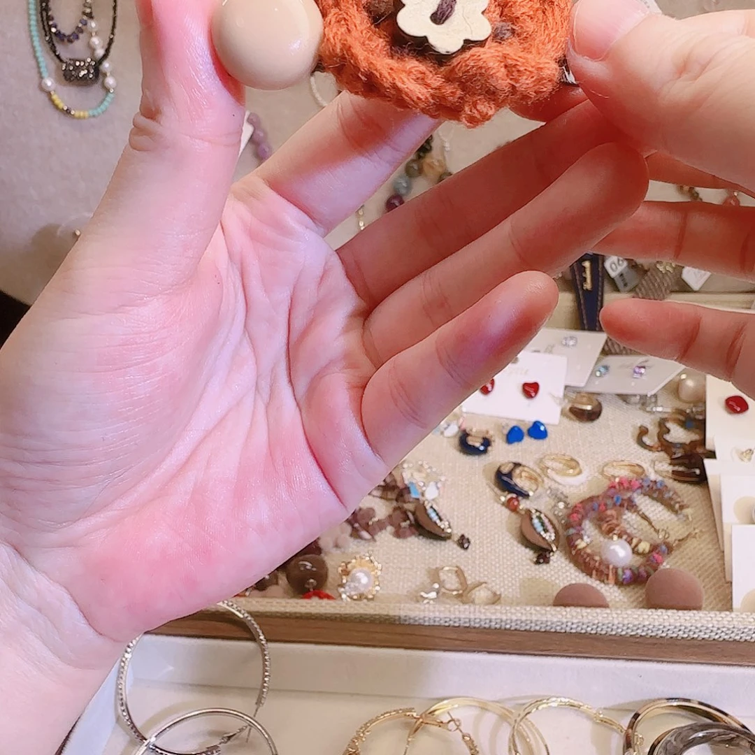 琉璃纯铜合金耳钉