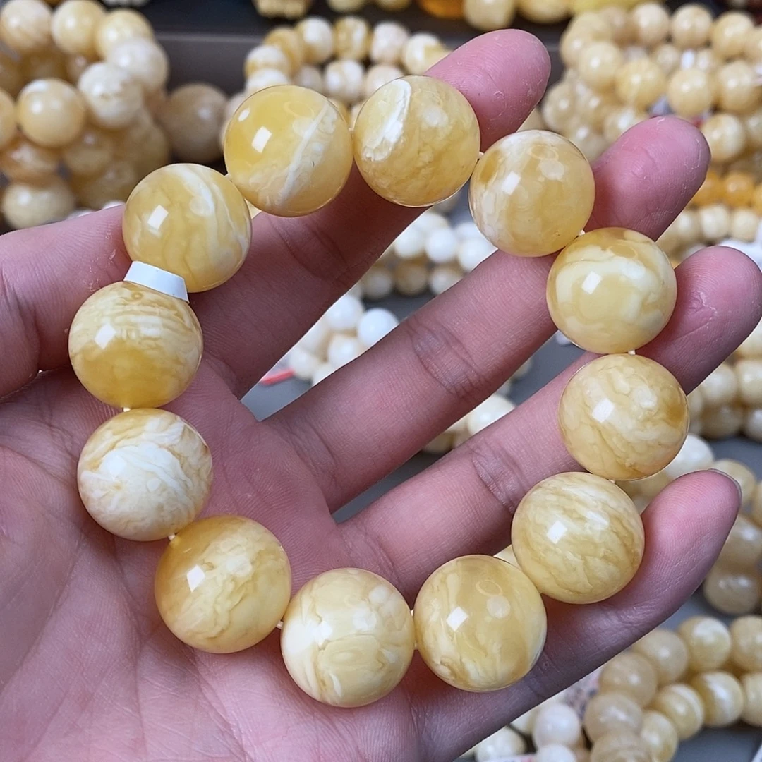 蜜蜡未镶嵌珠宝奇石19mm➕ 47.2g