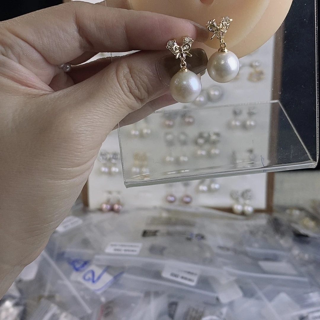 耳饰淡水珍珠合金